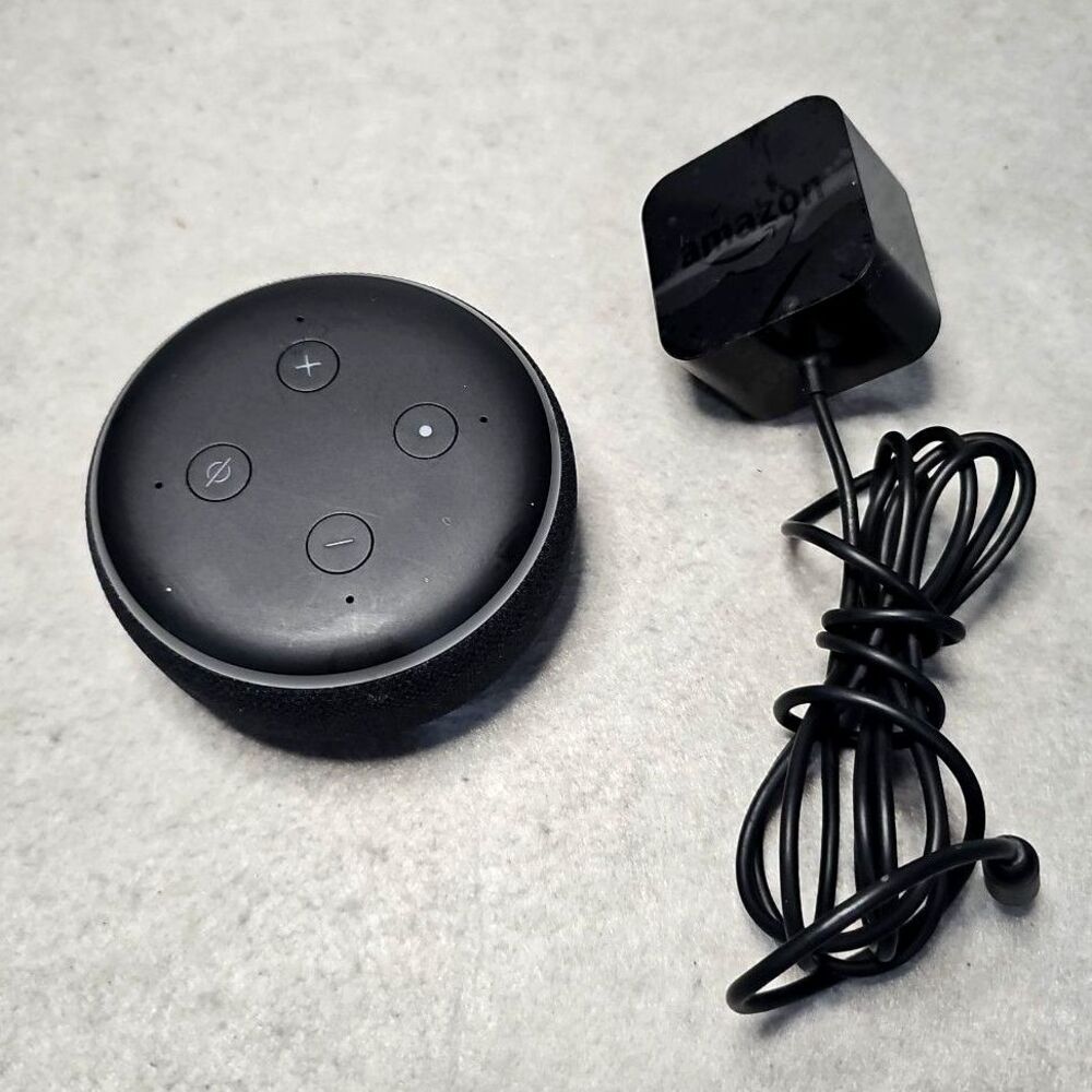 Amazon Echo Dot D9N29T 3rd Gen Smart Speaker with AC Adaptor Tested Works